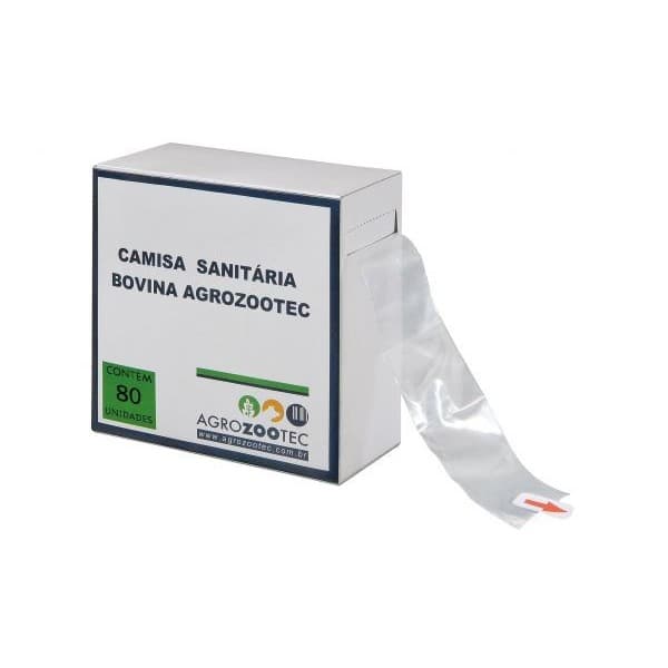 Camisa Sanitária Bovina Agrozootec (cx. C/ 80 Unid.)