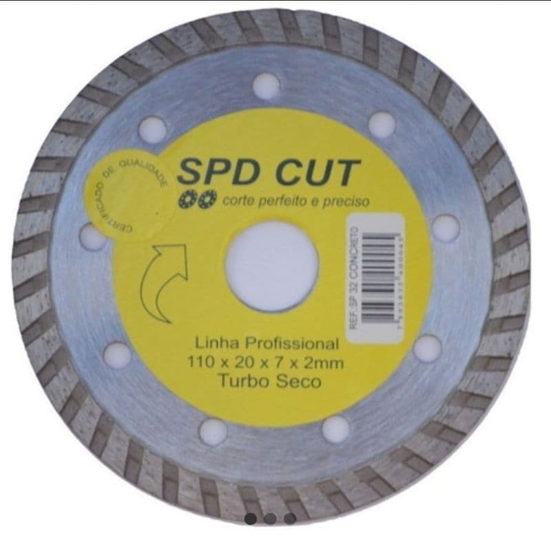 10 x Disco Diamantado Turbo 110mm Mármore, Concreto, Granito