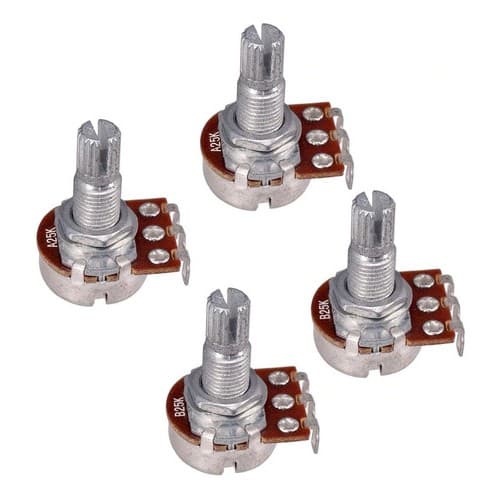 Kit Potenciômetros 25k (2a + 2b) 4 Unidades Ideal Para Emg