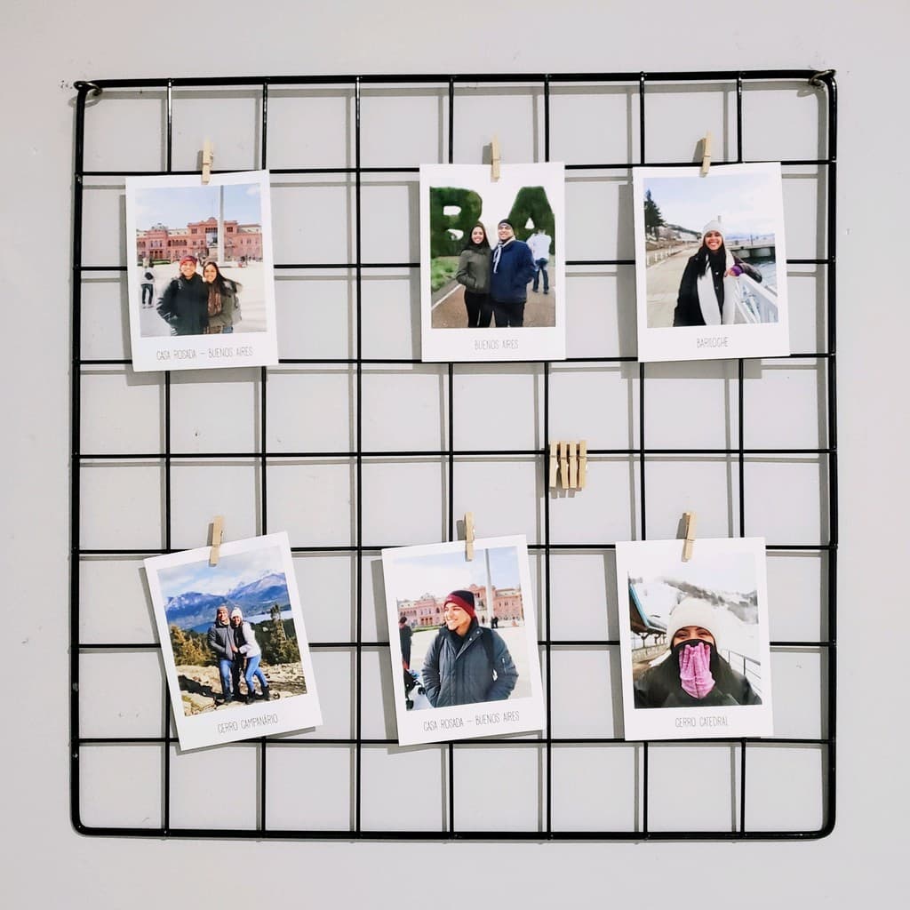 Memory Board Tela Aramada 40 cm x 40 cm Para Fotos Decoração
