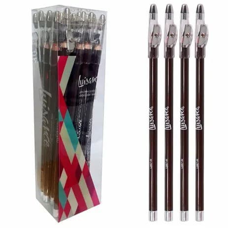 Lápis Para Olhos Com Apontador: Marrom–Preto – Luisance – L887M