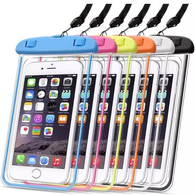 Capa Celular Bolsa Case Estanque A Prova D'água Transparente Universal Praia Piscina Viajar + Oferta