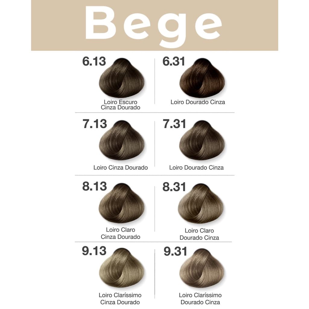 Coloração Itallian Collor -  Tons de bege 60g