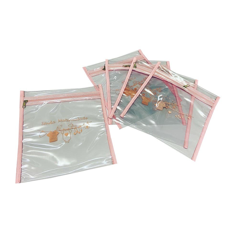 Saquinho organizador maternidade, transparente pvc