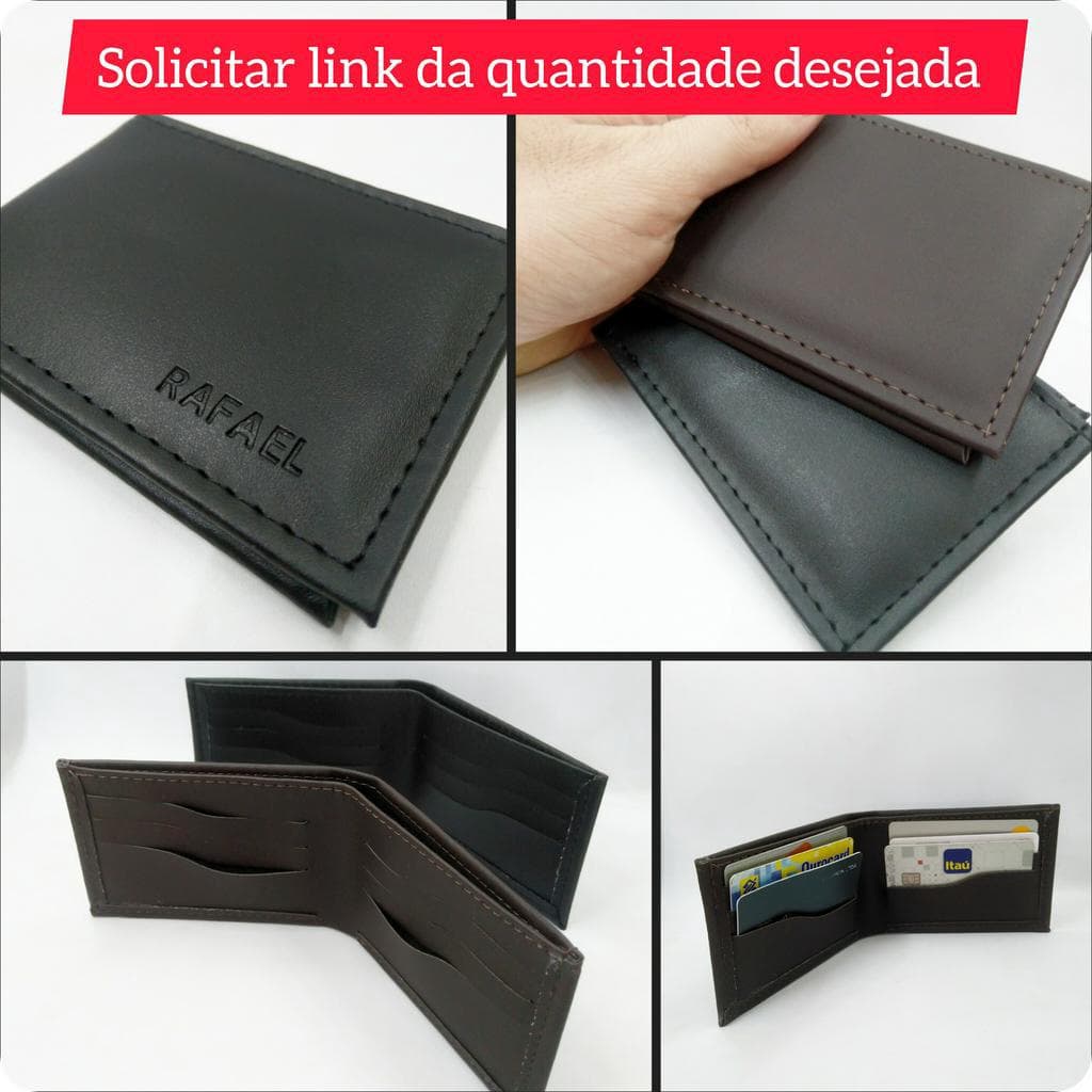 KIT 5 Carteira Slim personalizada padrinhos casamento