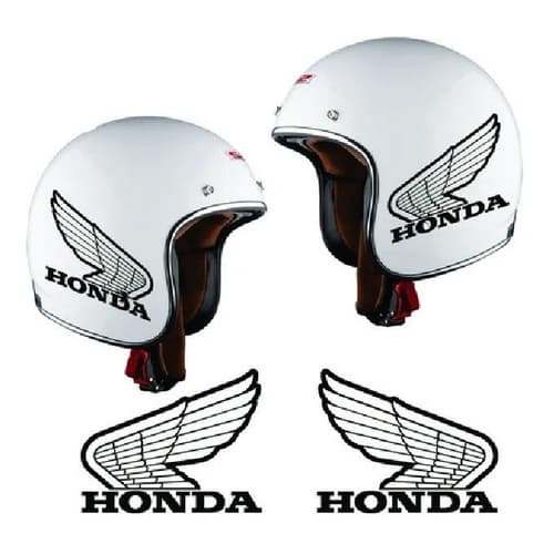 2 Adesivos Para Capacete Moto Tanque Honda Antigo Vintage