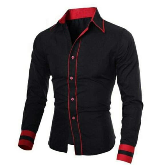 KEMEJA VICTOR MAN TOP-Camisa Masculina De Manga Comprida SLIM FIT-Homem FORMAL