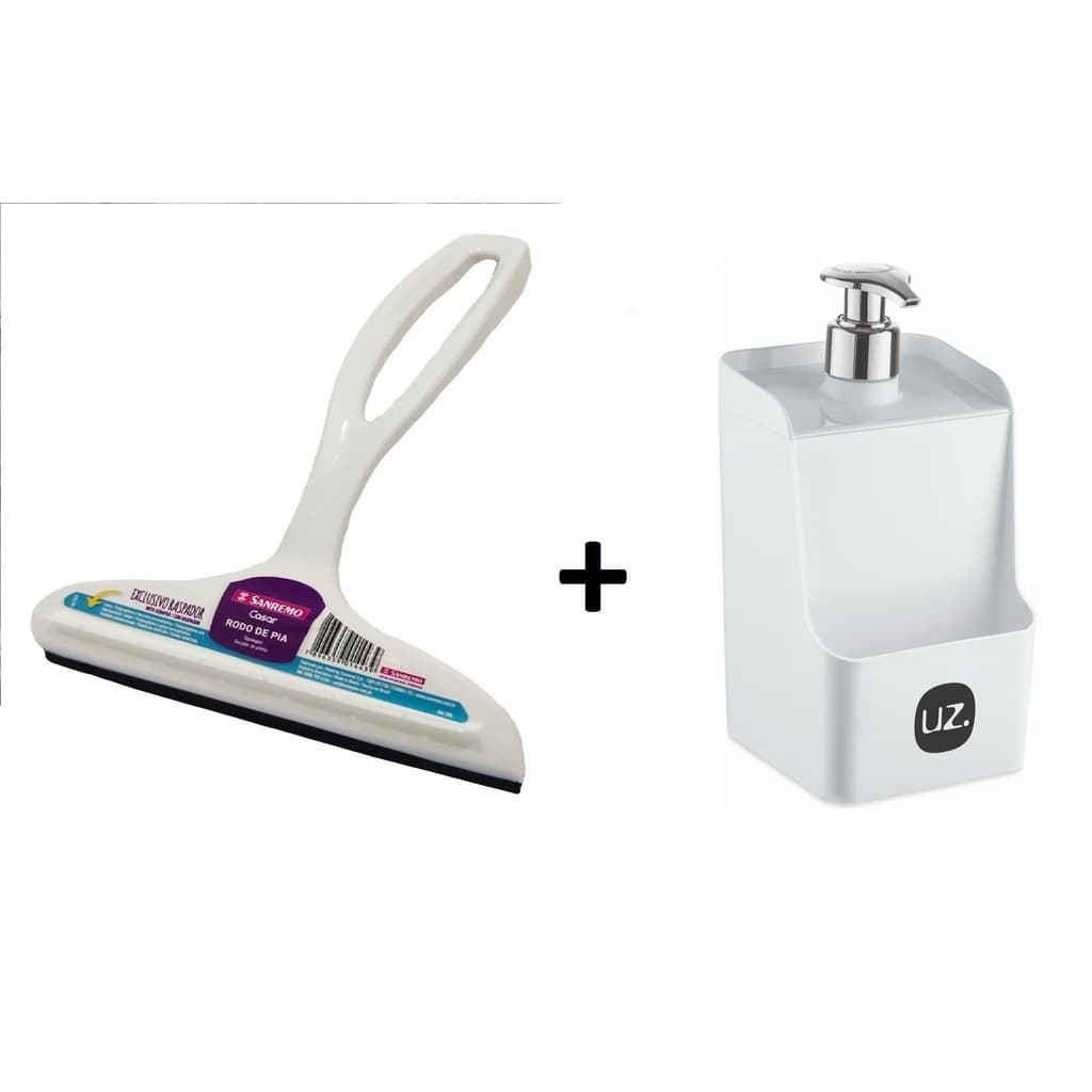 Rodinho De Pia Raspador Cozinha Banheiro Rodo Para Vidros ou Porta Detergente - L.C Magazine
