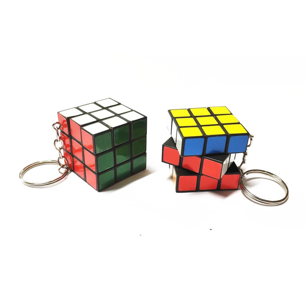 Chaveiro Mini Cubo Mágico Funcional 3cm P/Lembrancinha festa aniversário