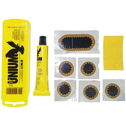 Remendo Kit Estojo De P/ Conserto Camara De Ar Bike Bicicleta C/ Cola Unium