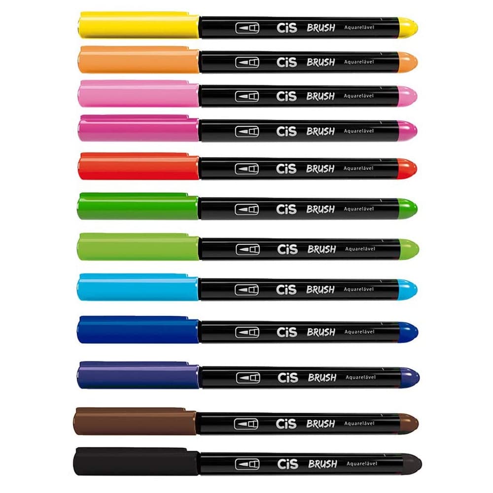 Caneta / Marcador Brush Pen Aquarelável Unitário - CIS