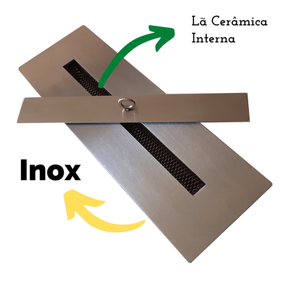Queimador Ecológico Para Lareiras 45 cm - Inox