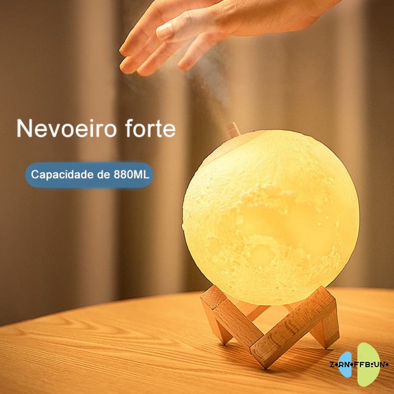 Lâmpada umidificador aromatizante 3d 880 ml