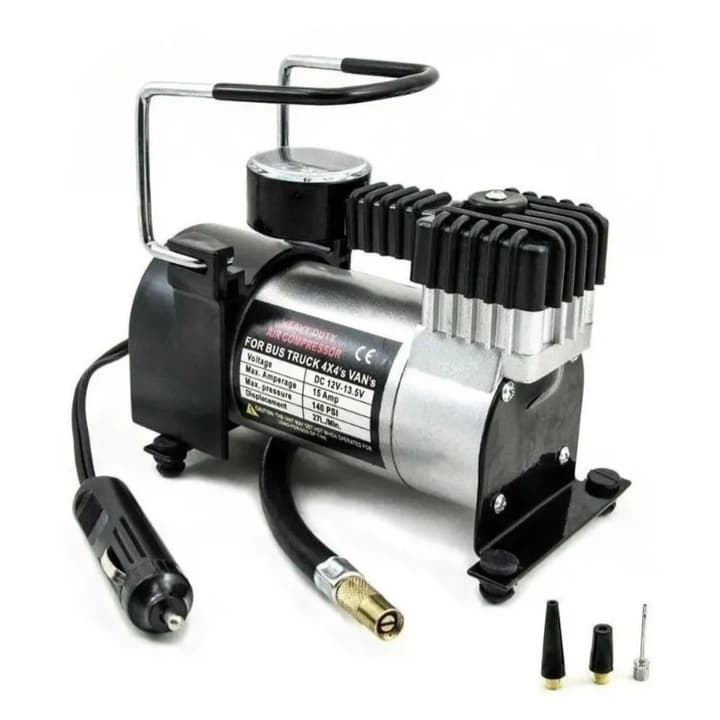 Compressor De Ar Veicular Profissional Portátil 12v Carro Super Potente ENTREGA IMEDIATA