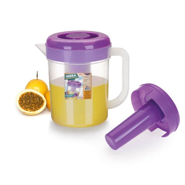Jarra De Suco 2 Litros Suporte De Gelo Jarra Plastica Com Tubo De Gelo