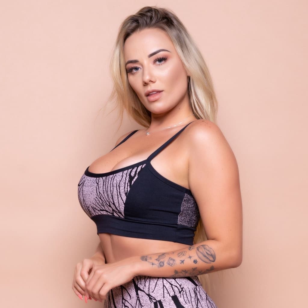 Top Fitness Feminino Academia Jacquar Top Esportivo para Treinos Caminhada