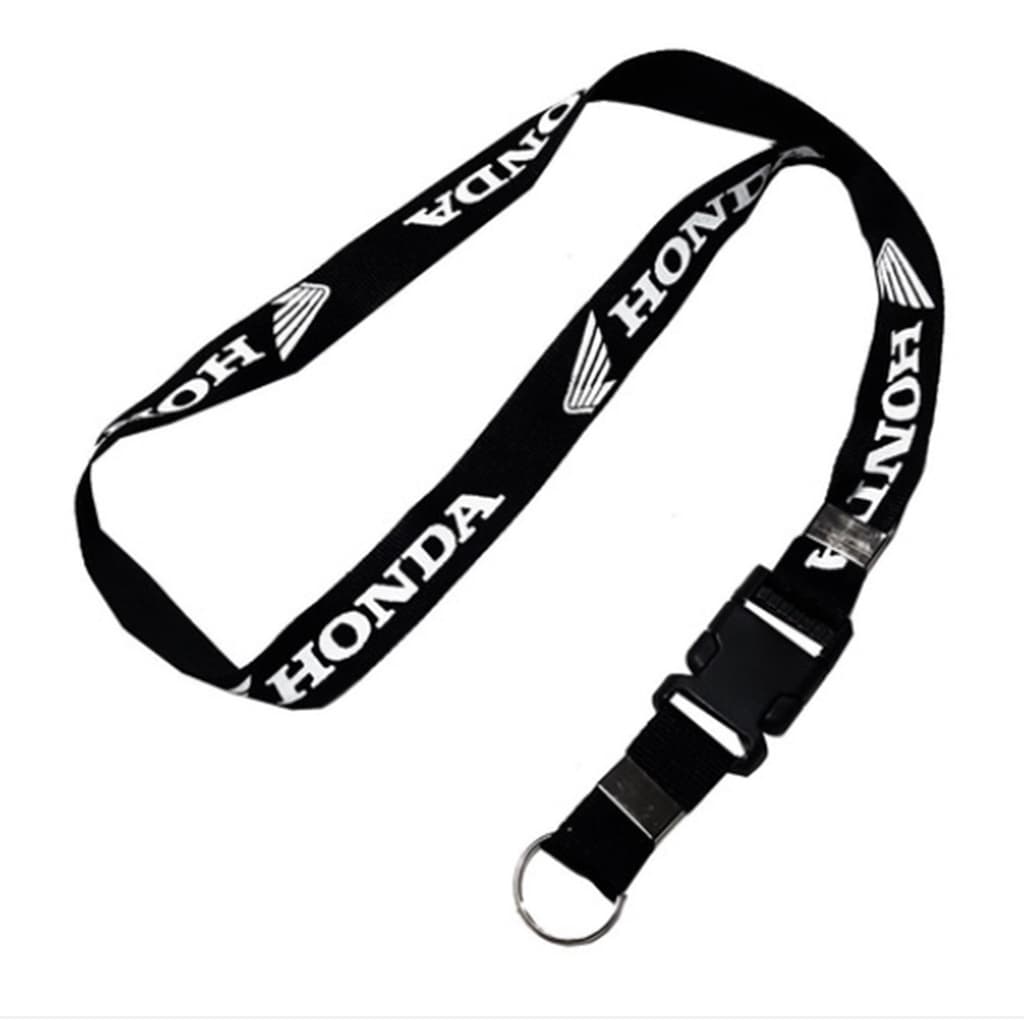 Chaveiro Cordão Pescoço Moto Honda Preto