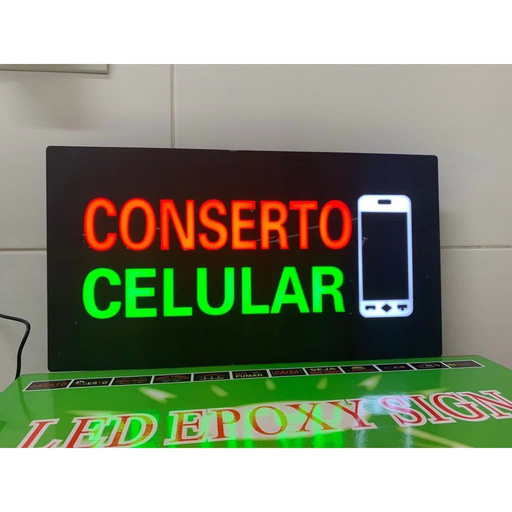Painel De Led Luminoso Placa Conserto Celular Bivolt