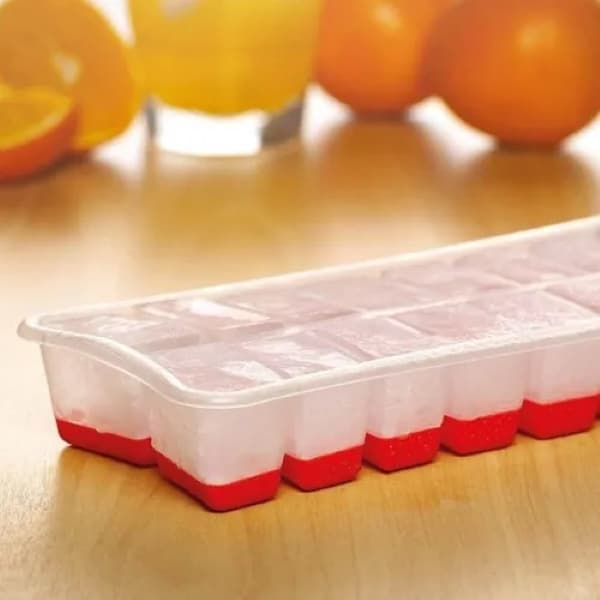 Forma De Gelo 12/16 Cubos Fundo Silicone Resistente