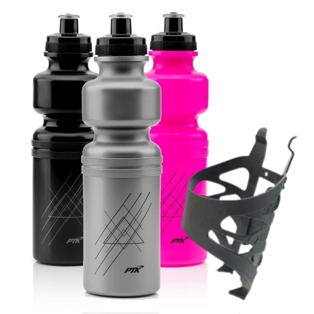 Garrafa de agua bicicleta ciclismo + suporte para caramanhola bike 750ML