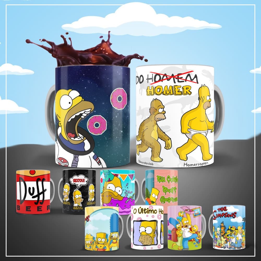 Caneca Personalizada Os Simpsons Varios Modelos