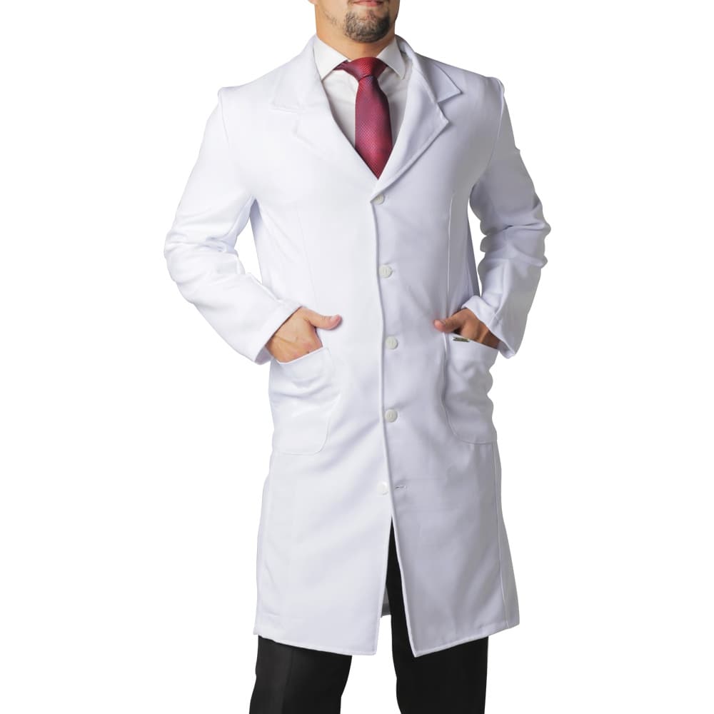 Jaleco Oxford Masculino Gola Social Não Amassa