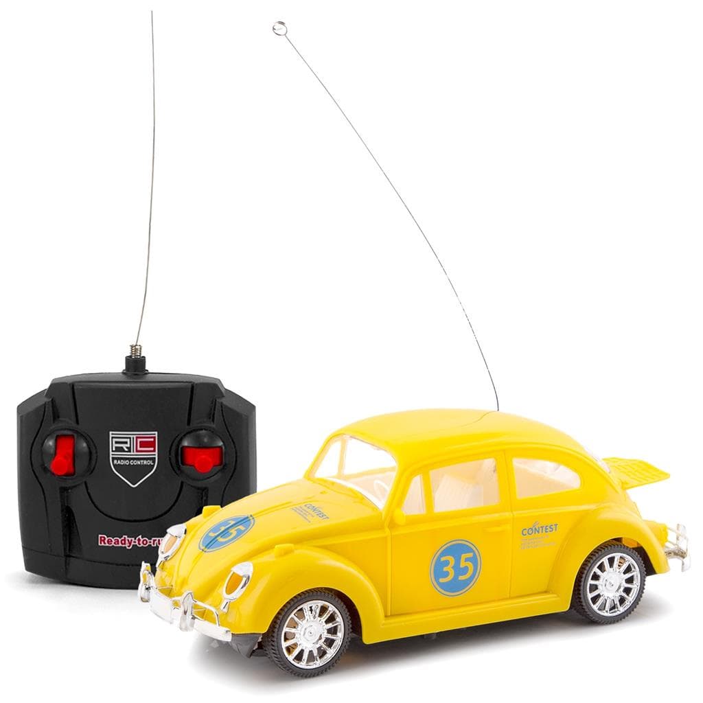 Carrinho Fusca Classico De Controle Remoto Brinquedo Com Luz - Polibrinq