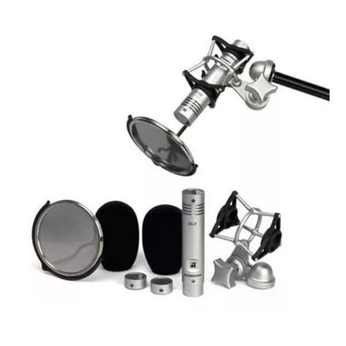 Kit Microfone Samson Cl2 Condensador Estudio Profissional