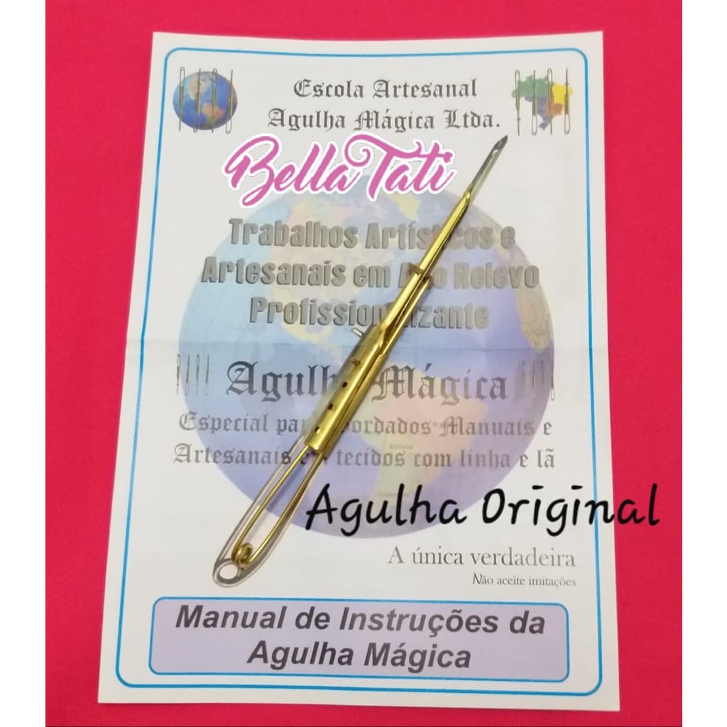 Agulha Mágica Original n° 8 para Tecido e Talagarça Grossa