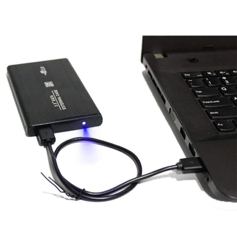 Case HD Externo Notebook Sata 2.5 USB 2.0 Gaveta HD Slim Para Usar em TV Gravar seus filmes Som automotivo e Notebook.