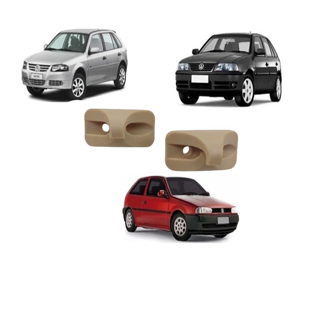 suporte presilha do quebra sol vw gol parati saveiro 1994 1995 1996 1997 1998 1999 2010 bege par