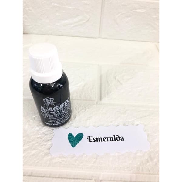 Tinta Para Carimbos Na Cor Esmeralda Verde