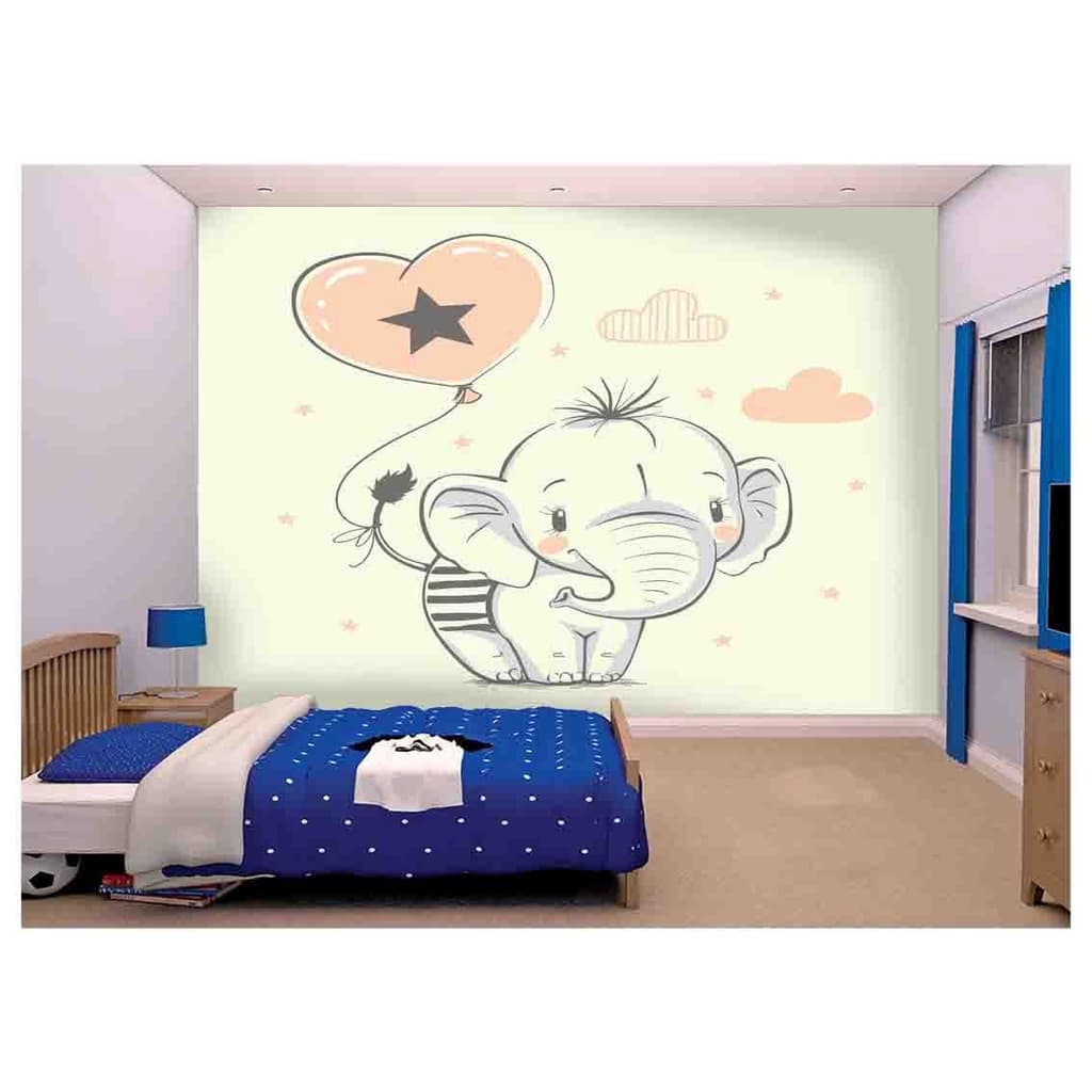 papel de parede Infantil 3elefantinha balão m² AZS142
