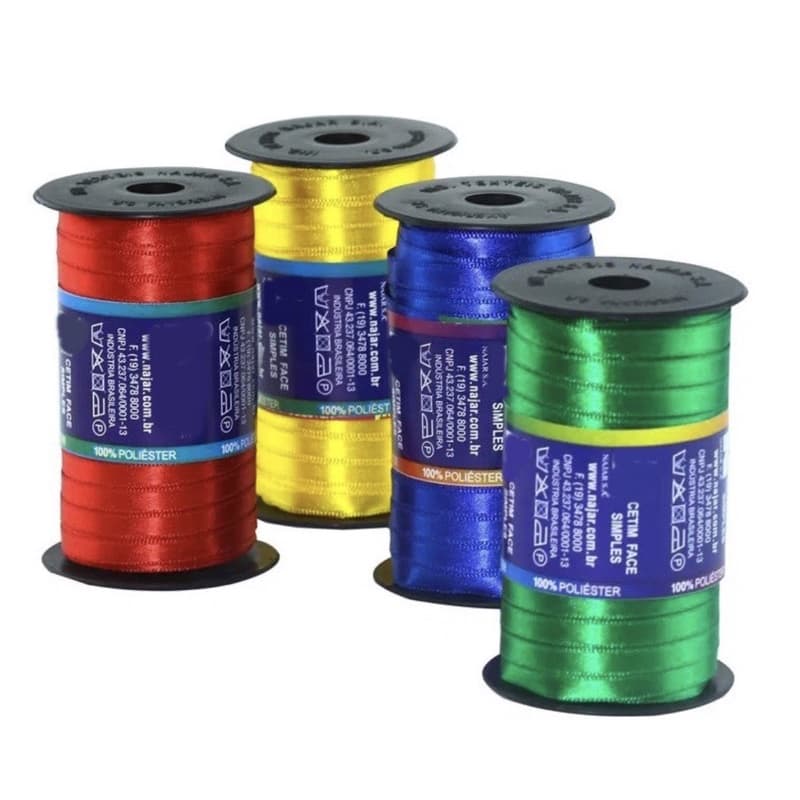 Fita Cetim Rolo Face Simples 100 Metros 7mm