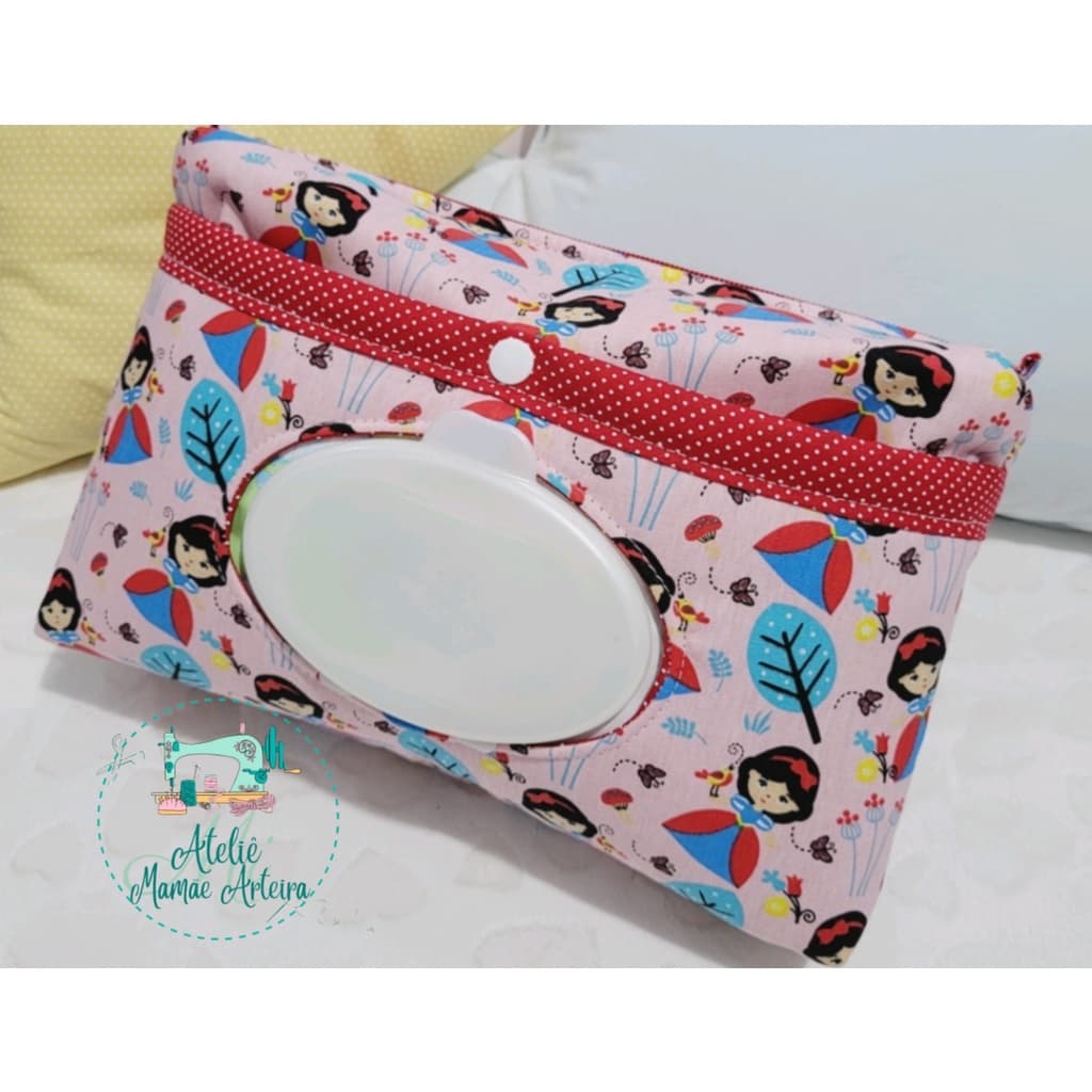 Necessaire Porta Lenço umedecido e Fraldas