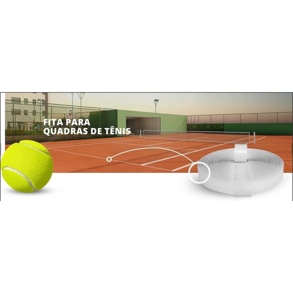 Marcação/fita Quadra De Tênis 50m+5kg De Prego Frete Gratis