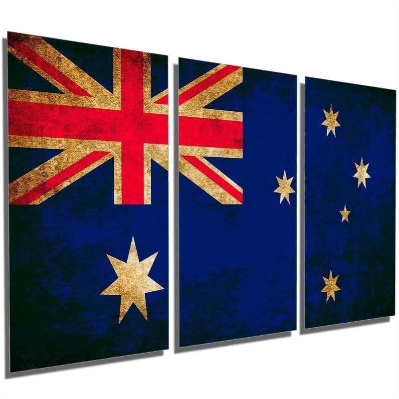 Quadro decorativo três peças austrália