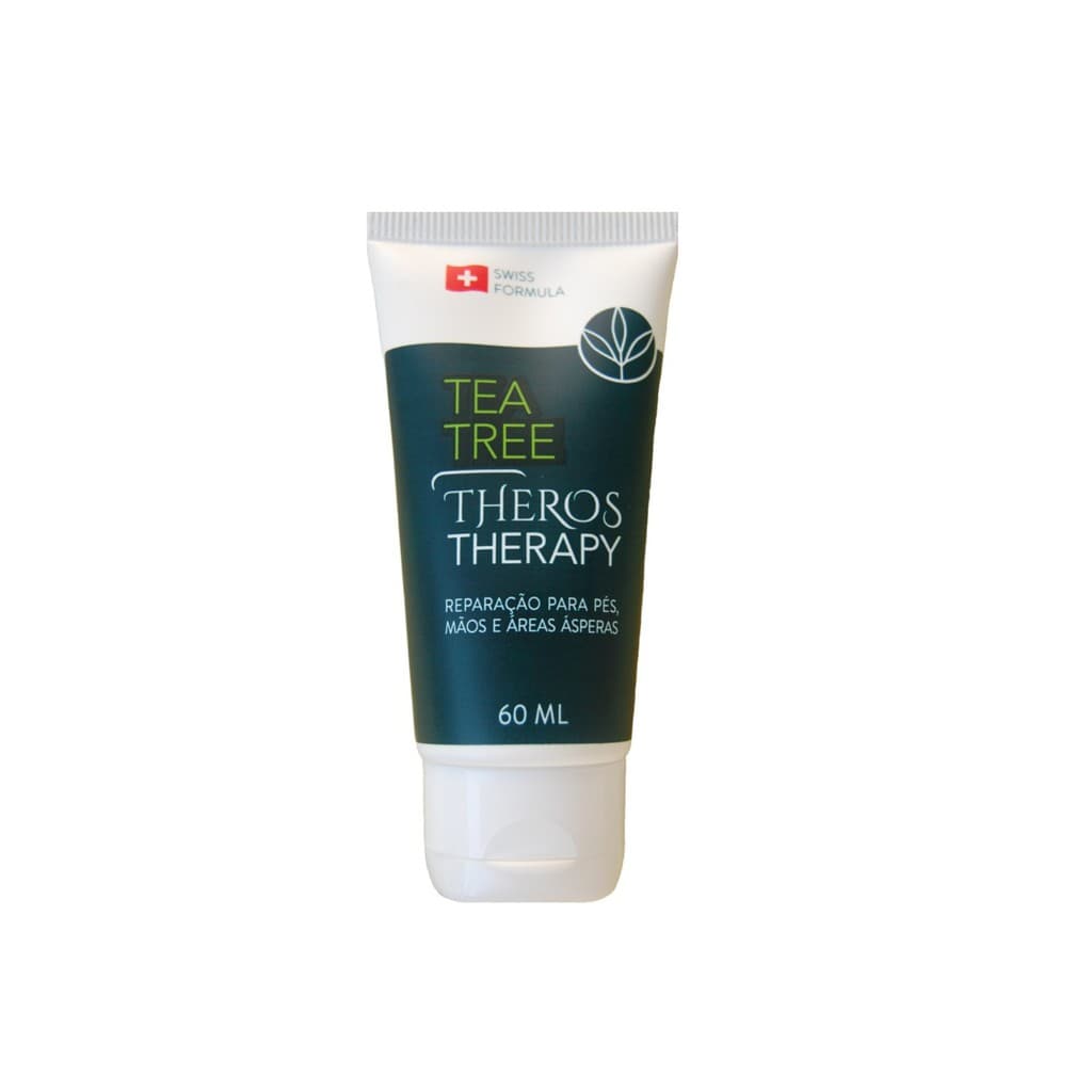 Creme melaleuca tea tree Theros Therapy para rachaduras hidratação pés mãos e áreas ásperas