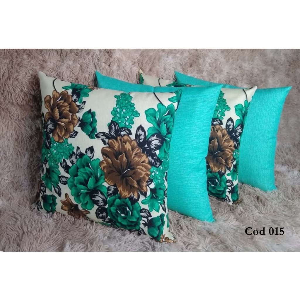 Kit Com 4 Capas de Almofadas Decorativas 45x45 Com Zíper Invisível Cod 015
