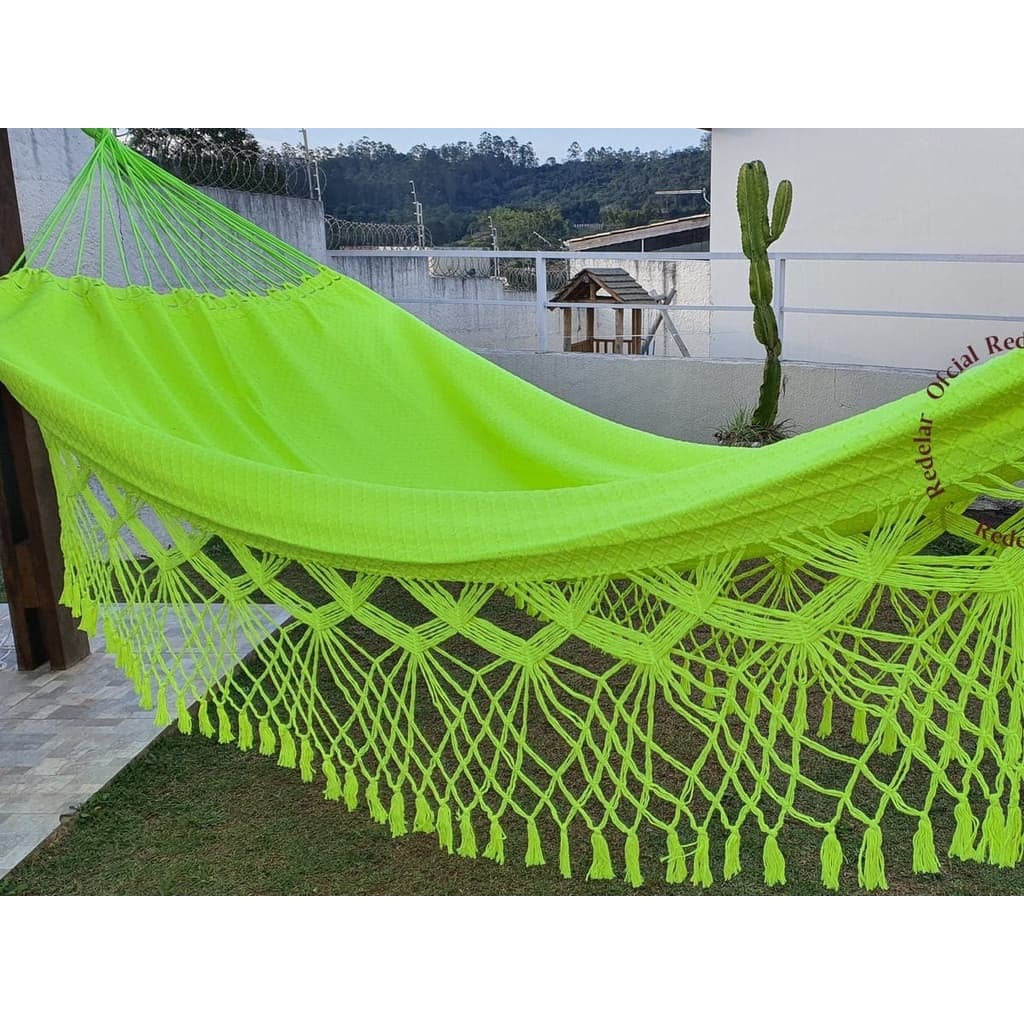Rede de Descanso Casal Luxo - Cores Neon