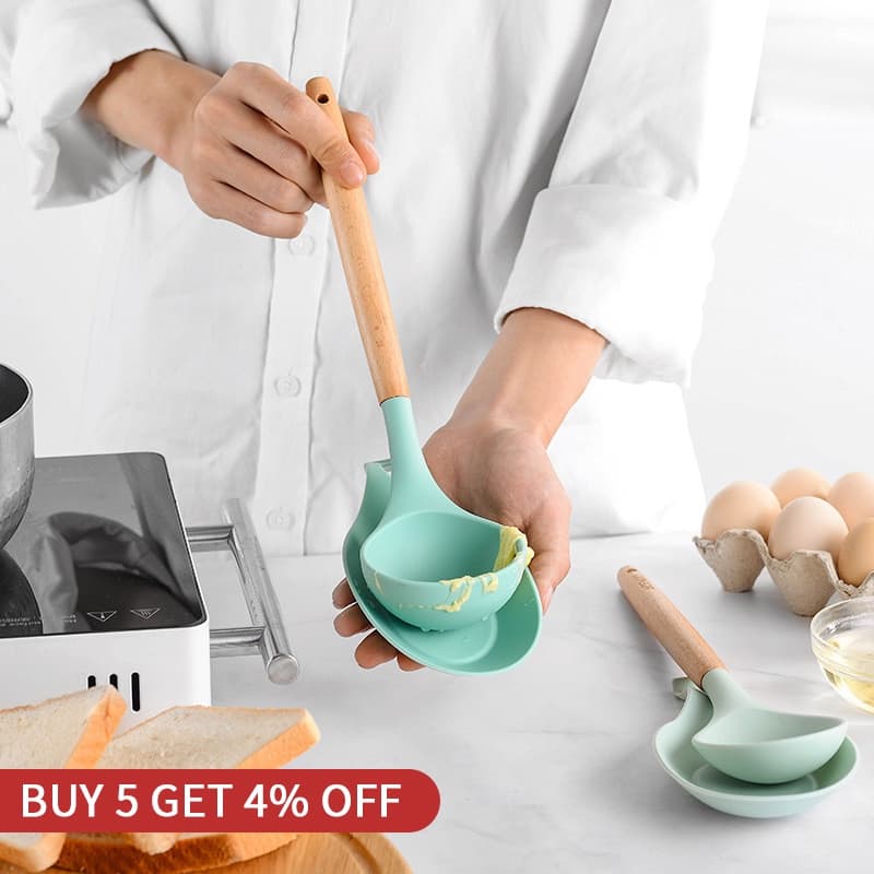 Colher De Isolamento De Silicone Resistente Ao Calor Placemateira De Vidro Para Bebida Bandeja Comer Acessórios De Cozinha