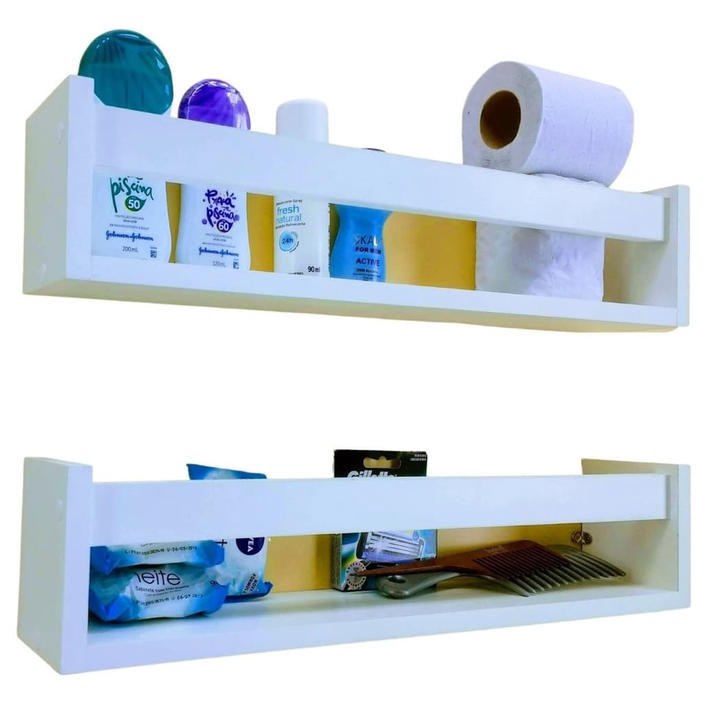 Prateleira De Banheiro Porta Xampu Nicho organizador de Lavabo 40cm