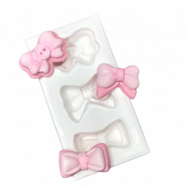 Molde De Silicone Laços Duplo Love Molde Para Confeitaria Molde Para Biscuit 1557