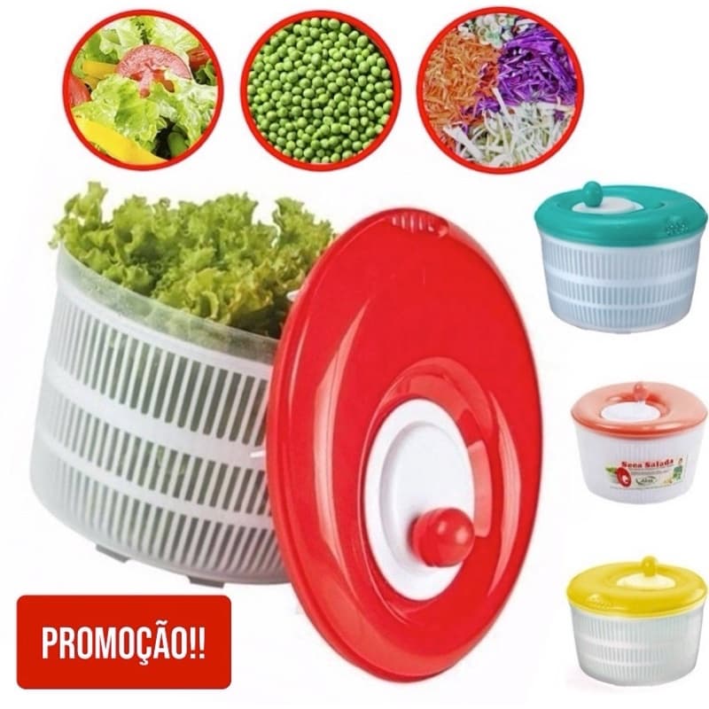 Seca Salada Centrífuga Alves Plástic 4,5L Grande