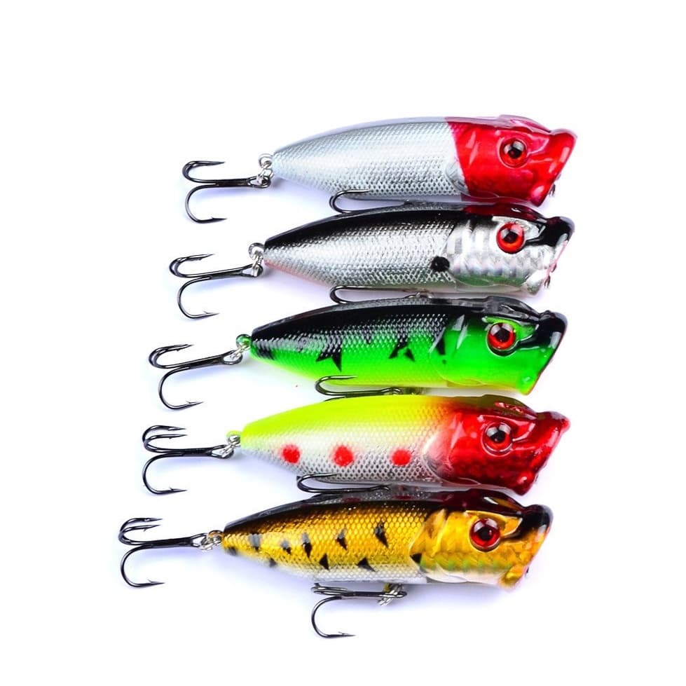 Isca Artificial Popper 7,3cm/11g Superfície Top para tucunaré e traira