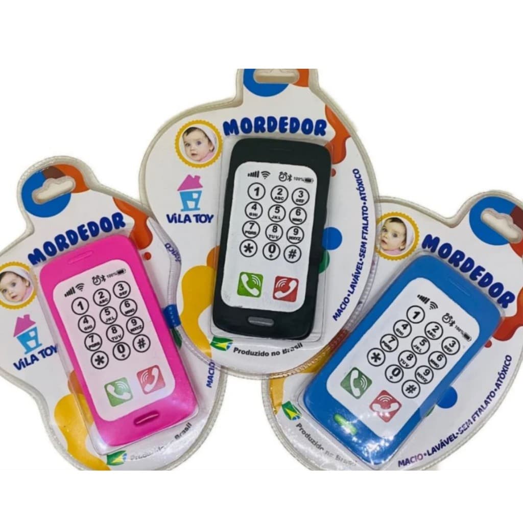 Mordedor Celular Baby Phone Dentição Gengiva Bebe