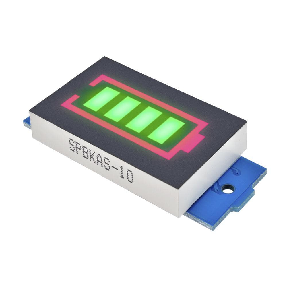 Display Indicador de Carga para Baterias de Lítio 18650 Azul Verde 1S 2S 3S 4S 5S 6S 7S 8S