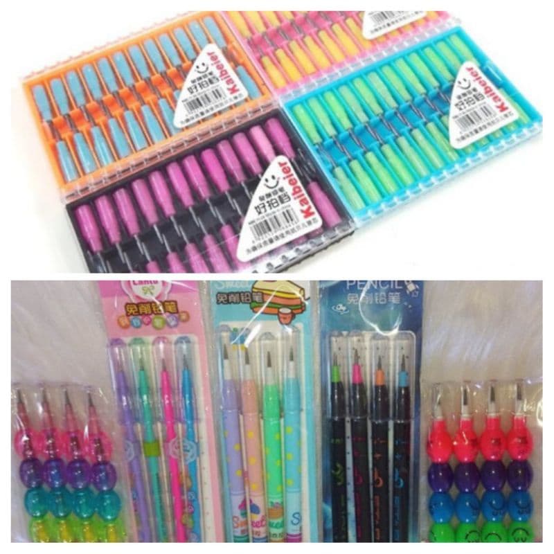Kit 20 Lapiseira Troca Ponta+96 Pontas Na Caixinha 4 Caixas
