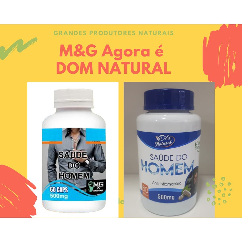 Saúde do Homem 500 Mg -60 Cápsulas