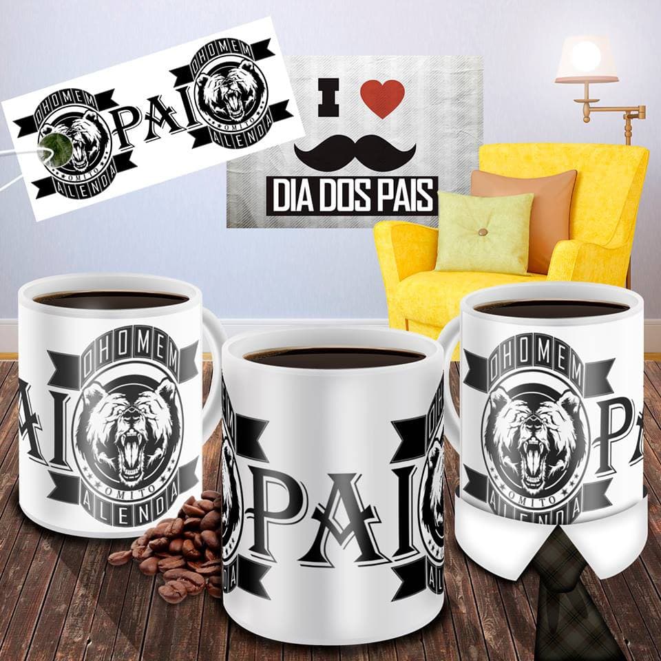 Caneca Dia Dos Pais O Homem A Lenda Personalizada Porcelana